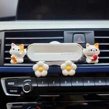yucen 2026 New Cute Cat Car Phone Holder, Air Vent Mount Navigation Bracket Accessories - A - View 15