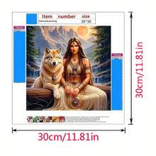 1 Set Kerajinan Tangan 5D DIY Diamond Painting Kit, Cocok untuk Dekorasi Rumah, Kamar Tidur, Pintu Masuk, Ruang Belajar, Kamar Mandi, Seni Dinding Kanvas, Hadiah Liburan - View 3