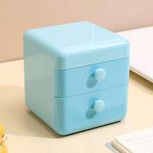 1pc Cute & Creative Jewelry Box With Flip Cover And Drawer, Home Storage - Multicolor - View 6