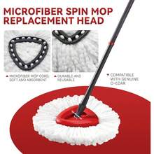 4 Pack Microfiber Mop Head Refill Set Compatible With EasyWring Mop Systems Swivel Replacement Heads Deep Cleaning Machine Washable Floor Supplies - 4 件 - 查看 6