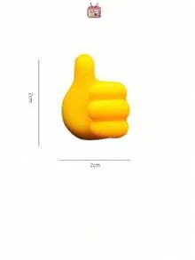 5pcs/10pcs/20pcs Multi-Color Thumb-Shaped Cable Clips, Cute Adhesive Hooks For Car Keys, Household Wire & Cable Management Hooks, No Drilling Required - A - View 3