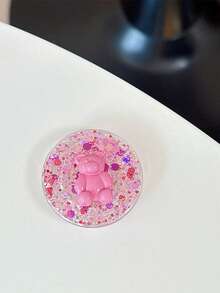 1个创意小熊造型闪光手机支架，可作桌面支架使用 - 彩色 - 查看 11