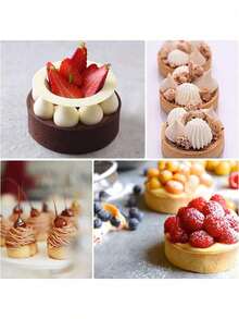 迷你挞模，圆形黑色蛋糕模，慕斯挞模，圆形蛋糕模 - 彩色 - 查看 6