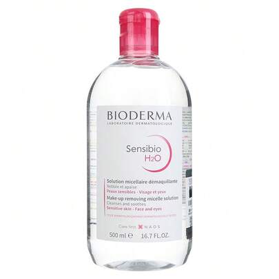  BIODERMA Sensibio Gentle Cleansing Water, Suitable For All Skin Types Especially Sensitive Skin, Dermatologically Tested, Alcohol-Free, Fragrance-Free, Non-Irritating, Deep Cleansing, Removes 99% Of Makeup, Dirt, Pollutants, Waterproof Makeup On Face, Eyes And Lips