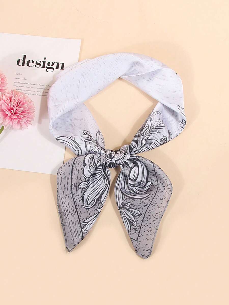 1 chiếc khăn quàng cổ/khăn bandana in họa tiết dài 70cm, phụ kiện thời trang nữ phù hợp cho bãi biển, kỳ nghỉ và sinh hoạt hàng ngày, giúp làm nổi bật trang phục của bạn. - Nhiều màu - Xem 1