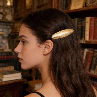 2026新款金属弹簧夹发夹，独特设计侧刘海发饰，女士发爪，发夹，发卡，头部饰品