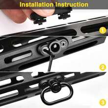 Two Points Sling 2 Point Adjustable Strap Multi Function Rope Strap for Outdoors - Negro - Ver 5