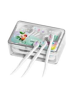 20pcs Disposable Toothbrush Set With ABS Travel Case, Portable Toothbrush, Multi-Functional Adult Travel Use, Fresh Breath, Multi-Functional Oral Care Brush Box (Hard Bristles Effectively Clean Food Residues In Teeth), Back To School Season - Multicolor - View 9