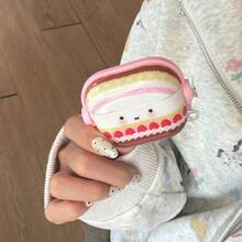 Cute Pink & Yellow Strawberry Cream Cake Expression Pro 2 Case, Compatible With Apple Pro, 3/4, Minimalist Design Compatible With Airpods 1/2, Lovely Case For Women - Multicolor - View 12