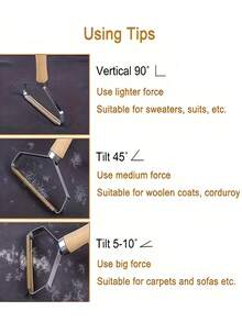 1/2pcs Manual Portable Lint Remover, Clothes Fuzz Shaver For Removing Lint On Clothes, Sofa, Carpet, Blanket, Pet Hair - Hair Scraper - View 11