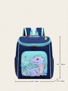 Fashionable New Cute Versatile Cartoon Dinosaur Backpack, Children Backpack - Multicolor - View 4