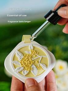 【犒劳自己，享受美好生活：深呼吸，焕发活力】1片装天然香氛蜡片，可持续使用180天，可用于衣柜和汽车。 - 查看 8