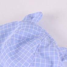 Baby Sun Grid Hat With Neck Flap Adjustable Baby Boys Girls Summer Beach Hat For Traveling Hat - Small Checkered Ear Beach Hat - View 9