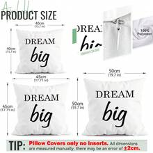 4pcs Inspirational Quote Pattern Pillow Cover, Single-Sided Printed Cushion Cover, Suitable For Living Room, Bedroom, Home Decor, All Season - Multicolor - View 2