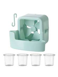 Portable Ice Cube Fan - Clip-On Design, Hands-Free Operation, Suitable For Home, Office, Outdoor Use | Instant Cooling Without Electricity | Summer Cooling Gadget, Portable Cooling Accessory - A - View 3