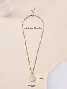 1pc 14K Gold Plated Buddha Pendant Necklace, Unisex - Buddha - View 2