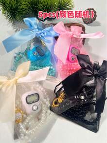 Multi-Color Chiffon Gift Box Islamic Electronic Counter, High-Definition Display One-Key Reset Recitation Counter Tool, Portable Mini Religious Rosary Beads Suitable For Holiday Worship/Mosque Daily Recitation, Applicable To Holiday Family/Islamic Religious School - Multicolor - View 14