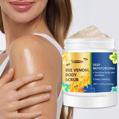 This Scrub Is Enriched With Aloe Vera, Honey, And Vitamin E, Effectively Removing Dead Skin Cells To Make Rough, Dry Skin Smooth And Supple. Its Moisturizing Formula Provides Long-Lasting Hydration And A Soothing Sensation. The Powerful Exfoliating Action Leaves Skin Looking Brighter And Healthier. Suitable For Body, Hands, And Feet, It Helps Combat Stretch Marks, Fine Lines, And Wrinkles. Suitable For Both Men And Women.