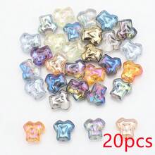 20颗12毫米T恤形状玻璃珠，可爱吊坠，适用于DIY珠宝、手机挂饰、钥匙扣和其他串珠项目 - 12mmT卹 - 查看 13