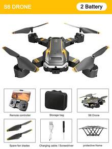 CASRRA S6 Multi-Rotor Quadcopter Drone With HD Camera, Remote View Switch, Optical Flow Hovering, Smart Obstacle Avoidance, One-Key Take Off/Landing/Flip, Gravity Sensing, Modular 3.7V/1800mAh Battery, Great Birthday/Holiday Gift - View 13
