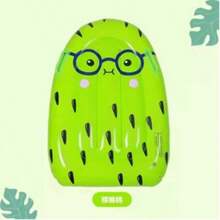 1 pieza flotador inflable de frutas con diseño de fresa, kiwi y piña, con asa. - Multicolor - Ver 3