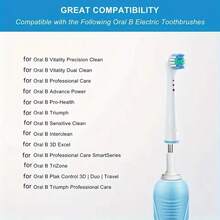 16/12/4 piezas Cabezales de cepillo de dientes de repuesto blancos, adecuados para modelos que incluyen Pro 1000, 500, 1500, 100, 7500, DB4010, 360, 400, 8000, 7000, 3000, 6000, 300, 9600, 2000 y 4000. - Blanco - Ver 7