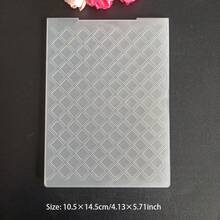 压花模具模板 - 蝴蝶、棋盘格、菱形、藤蔓、叶子、玫瑰图案，适用于剪贴簿、贺卡、DIY压花工具 - 2D - 查看 13