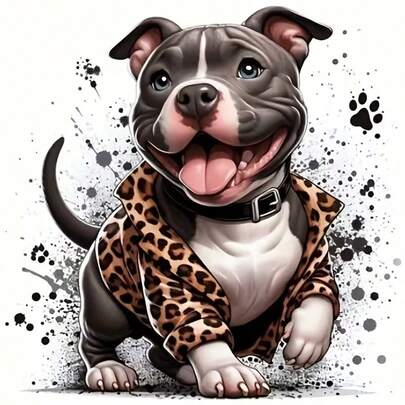 1pc [30*30cm/11.8*11.8in][40*40cm/15.7*15.7in]5D Acrylic Diamond Painting Kit, Bulldog Pattern, Suitable For Adult Beginners DIY Mosaic Diamond Art, Full Drill Handmade DIY Diamond Painting, Applicable For Living Room, Bedroom, Office Wall Decor Painting, Surprise Art Home Decor Gift For Family And Friends