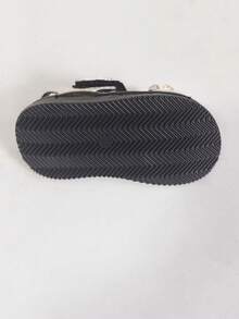 Infant Fashionable Crystal Embellished Summer Sandals, Flat Woven Beach Shoes - Beige - View 6