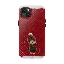 Monchichi Polka Dots Mix Leopard 2-In-1 Film Phone Case Frosted For IPhone 17 Air/16/15/14/13/12 Pro Max 14 15 16 17 Plus 11/X/Xsmax/Xr/7/8/Se Thickened Double-Layer Drop-Proof Protective Case Anti-Yellowing And Bright Colors - 圖案5 - 查看 5