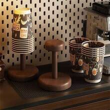 1 cái giá đựng cốc dùng một lần, giá để ráo cốc giấy bằng gỗ nguyên khối, giá đựng cốc nước trên bàn ăn, giá đựng cốc giấy cà phê, trà. - Xem 9