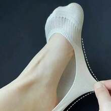 1/2/4/6 Pairs Women's Low-Cut Invisible Summer Thin Breathable Socks, Short Ankle Socks, Seamless Non-Slip No-Slip Mesh Socks For Shoes - Multicolor - View 5