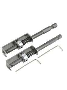 Two Spring-Loaded Screwdriver Bit Holders, Spring-Loaded Screwdriver Bit Retainers, One-Handed Operation With Ergonomic Locking System. - Fixing Screw Clip - View 4