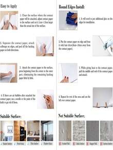 复古花卉图案不干胶纸，黄色底米色花朵乙烯基材质，可撕贴，适用于抽屉、梳妆台等，家居装饰，尺寸45厘米 x 100/300/500厘米 - 米色2 - 查看 12