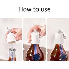 Press Down Wine Bottle Stopper, Preservation Seal, Bottle Cap, Airtight Seal - Multicolor - View 3