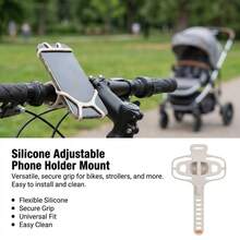 1个 GUB P6 硅胶手机支架，适用于自行车和电动自行车，耐用防滑材质，通用兼容性 - 彩色 - 查看 5