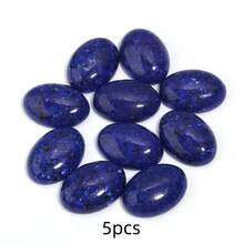 2-10pcs Natural Lapis Lazuli Flat Back Cabochon , Oval Stone - Lapis Lazuli - View 11
