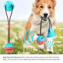 Dog Pet Toy - Interactive Dog Puzzle Toy With Suction Cup - Durable Chew-Resistant Rope For Tug-Of-War And Intelligence Development, Built-In Bell To Make Sound, Pet Chew Toy - Multicolor - View 2