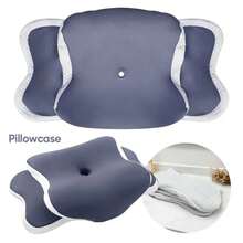 Funda de almohada de espuma viscoelástica, funda de almohada Cervical, Protector de almohada, ropa de cama, fundas de almohada, funda de tela refrescante, regalo portátil para vacaciones en casa - Morado - Ver 2
