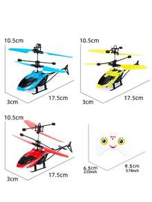 1 buah Mainan Helikopter Induksi, Anti-Tabrakan, Dapat Diisi Ulang, Pesawat Melayang dengan Sensor, Dapat Dikendalikan dengan Remote, Pesawat Sensor, Cocok untuk Bermain di Dalam & Luar Ruangan untuk Anak-anak, (Font yang Dicat Semprot Secara Acak) - Rose Red - View 8