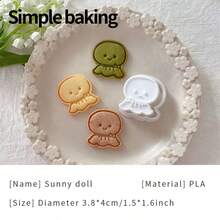 A Cute Japanese-Style Cookie Cutter, With Patterns Of Sunny Dolls, Snails And Umbrellas, And A Kitchen-Themed Cookie Mold For Family Baking. - View 17