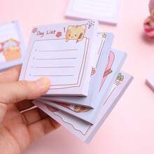 1 Set Of 2 Cute Cartoon Sticky Notes, Student Memo Pads, Ins Style Memo Paper - Multicolor - View 5