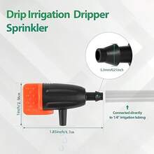 Garden Drip Irrigation Kit, Drip System, 4/7mm Irrigation Pipe DIY Water-Saving Automatic Watering System, Suitable For Gardens, Greenhouses, Flower Beds, Courtyards, Lawns - Irrigation Kit - View 2