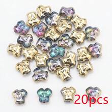 20颗12毫米T恤形状玻璃珠，可爱吊坠，适用于DIY珠宝、手机挂饰、钥匙扣和其他串珠项目 - 12mmT卹 - 查看 17