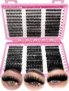 Bộ 600/590/570/540 sợi mi giả DD Curl, mi giả dạng chùm và mi giả dung lượng lớn, mi dưới, mi nhọn và mi giả dạng cụm, độ dày 30D/40D/50D/60D/80/100D, độ dài hỗn hợp 10-18mm, thân thiện với người mới bắt đầu, mềm mại và bông xốp, tạo vẻ tự nhiên, dễ dàng tự làm mi giả phân đoạn tại nhà. - D - Xem 2