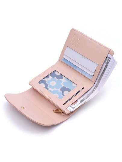 محفظة صغيرة وردية جديدة لعام 2026، محفظة صغيرة مربعة متعددة الوظائف بلون أحادي من جلد البولي يوريثان مع إغلاق بزر، هدية للحفلات والمناسبات والمعلمين وعيد الأم وأعياد ميلاد الطلاب