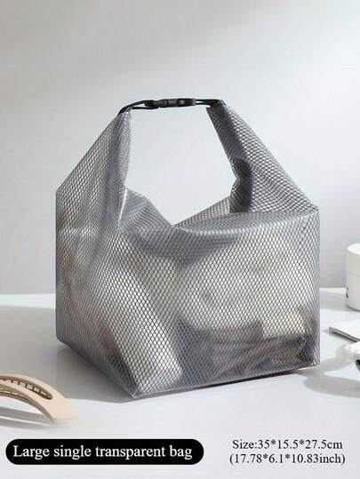 High-Quality Cosmetic And Swimwear Storage Bag. Simple Swim Bag With Large Capacity. Suitable For Travel, Outdoor Fitness, And Wet/Dry Separation, Perfect For The Beach And Swimming Activities. Protects Your Phone, Clothing, And Valuables While Swimming, Working Out, Surfing, Boating, Or Fishing.