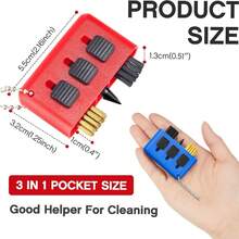 10件套三合一可伸缩多功能高尔夫球杆清洁工具套装，包含杆头凹槽磨削器和便携式高尔夫球杆刷清洁器 - 彩色 - 查看 3