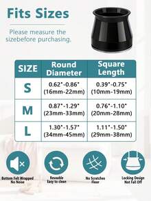 24 miếng đệm nỉ lót chân ghế - Chống trượt, giảm tiếng ồn, bảo vệ sàn gỗ, sàn gạch và sàn tre, giảm trầy xước và tiếng ồn, dễ dàng lắp đặt. - Hình tròn màu đen và xám nhạt - Xem 5