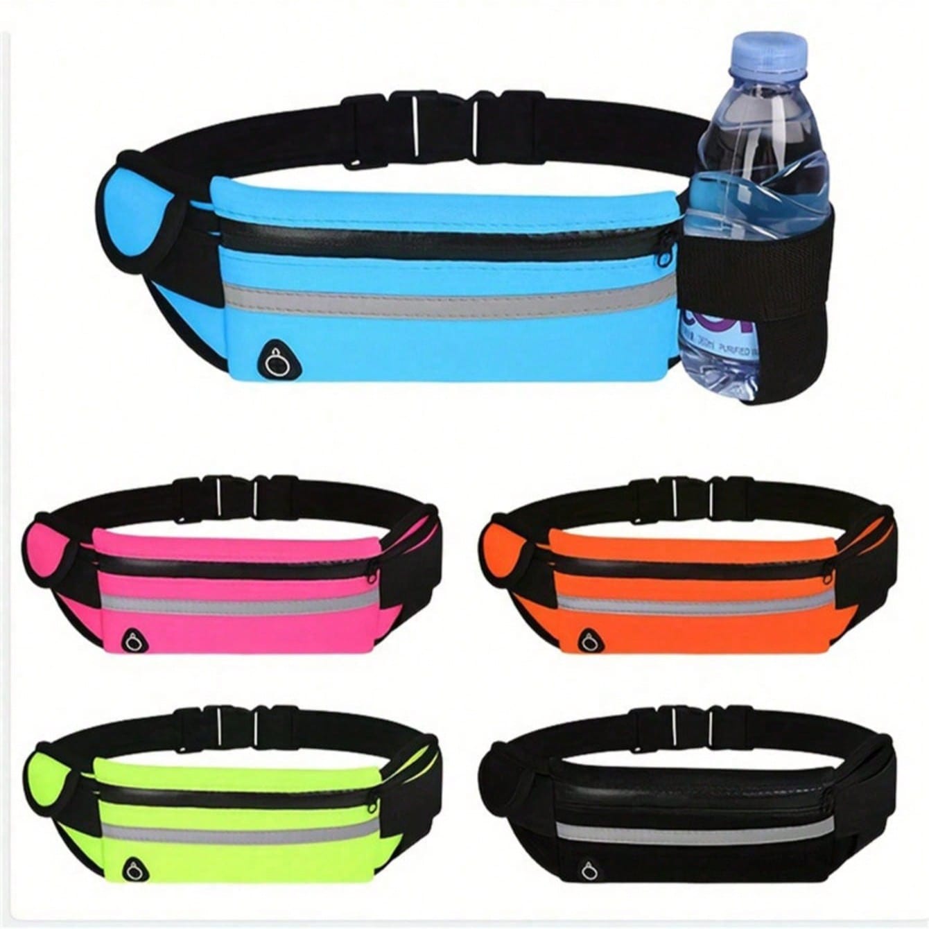 Unisex Professional Running Waist Bag, Sports Waist Belt Bag With Hidden Pocket, Fitness Workout Fanny Pack